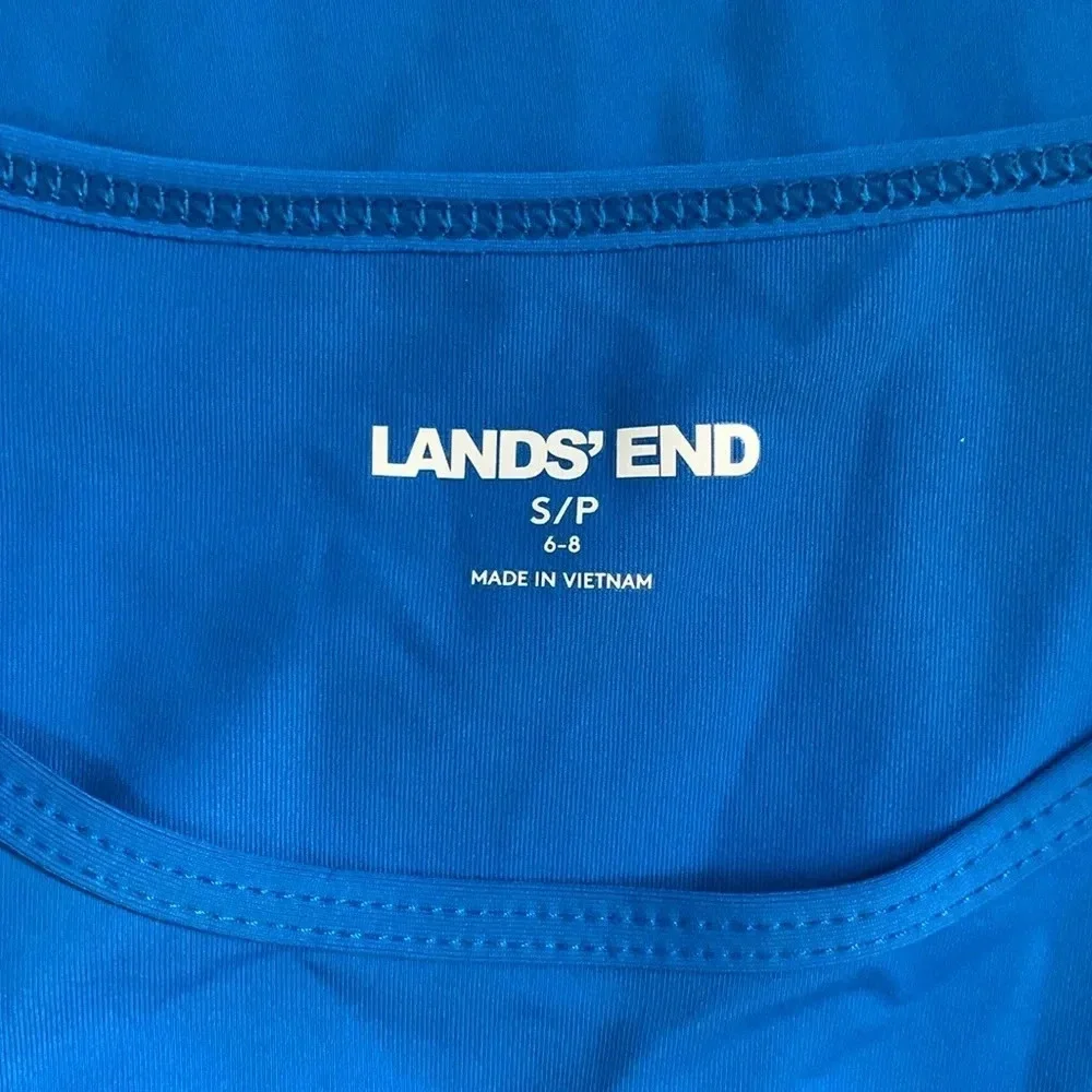 Lands End Women's UPF 50 Sun Protection Swim Tee Rash Guard Long Sleeve SP - Picture 3 of 4